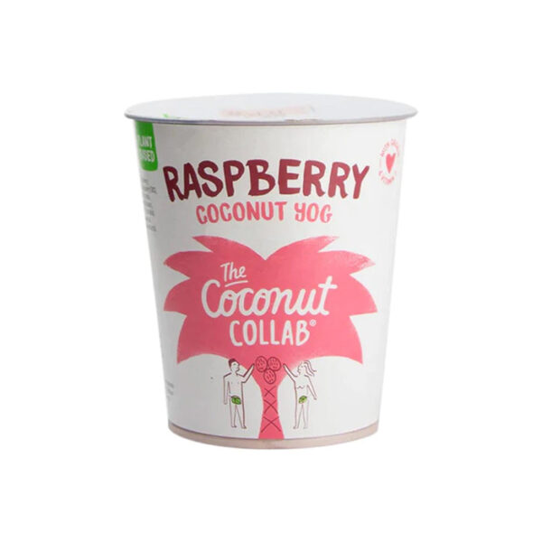 Yogur de frambuesa y coco
